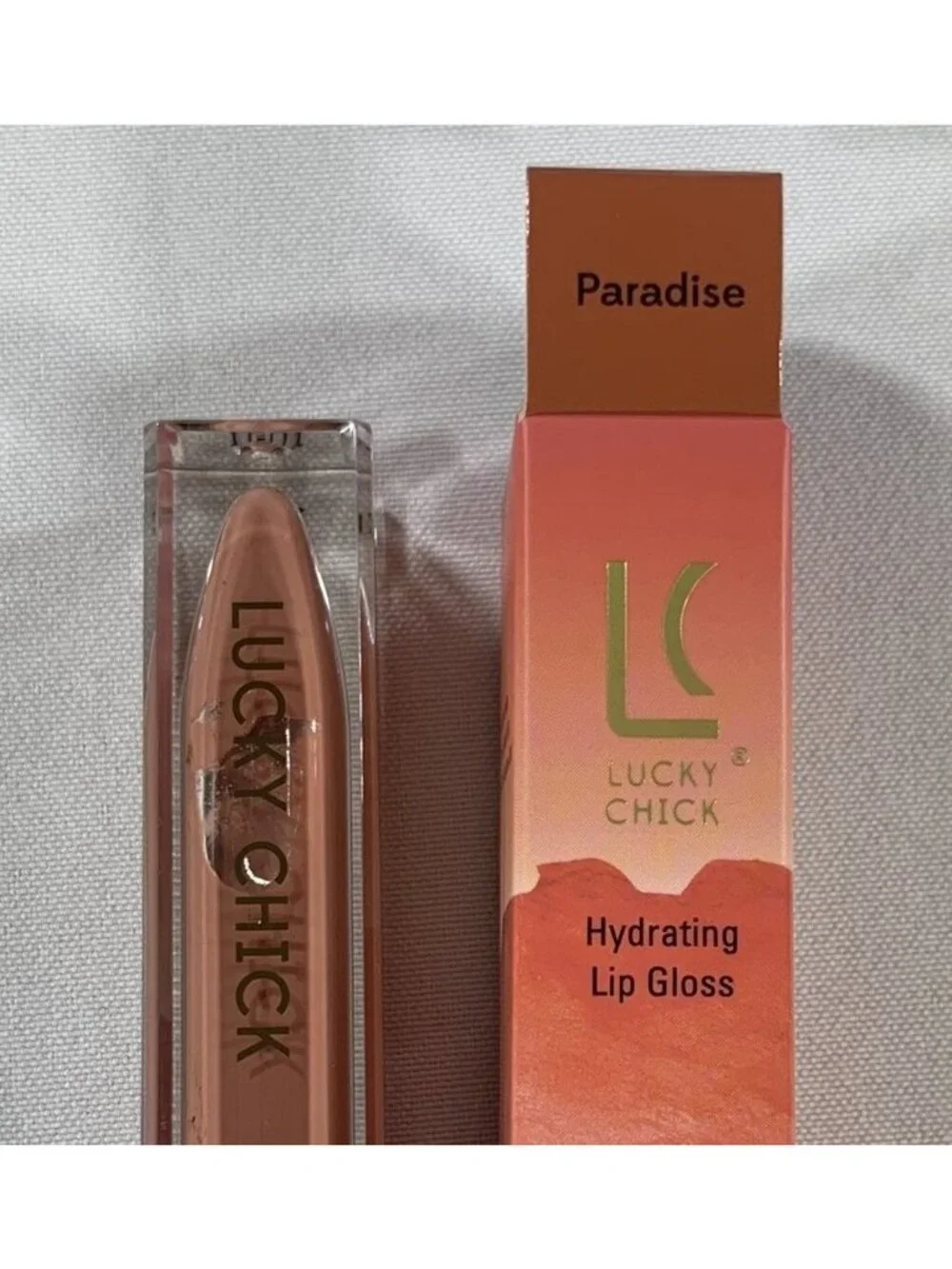 Lucky Chick Paradise Hydrating Lip Gloss 0.19Fl Oz Creamy Long-Lasting BONUS Bag